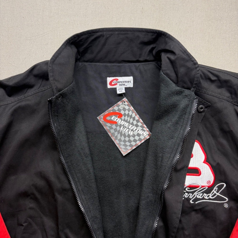 Vintage Dale Earnhardt NASCAR Jacket Mens XXL Black Red Competitors View New #3 - Picture 7 of 13